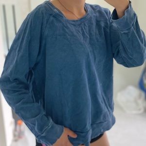 Women’s Blue white wash Crew Neck